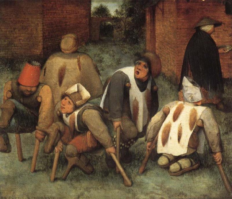 BRUEGEL, Pieter the Elder The Beggars oil painting picture